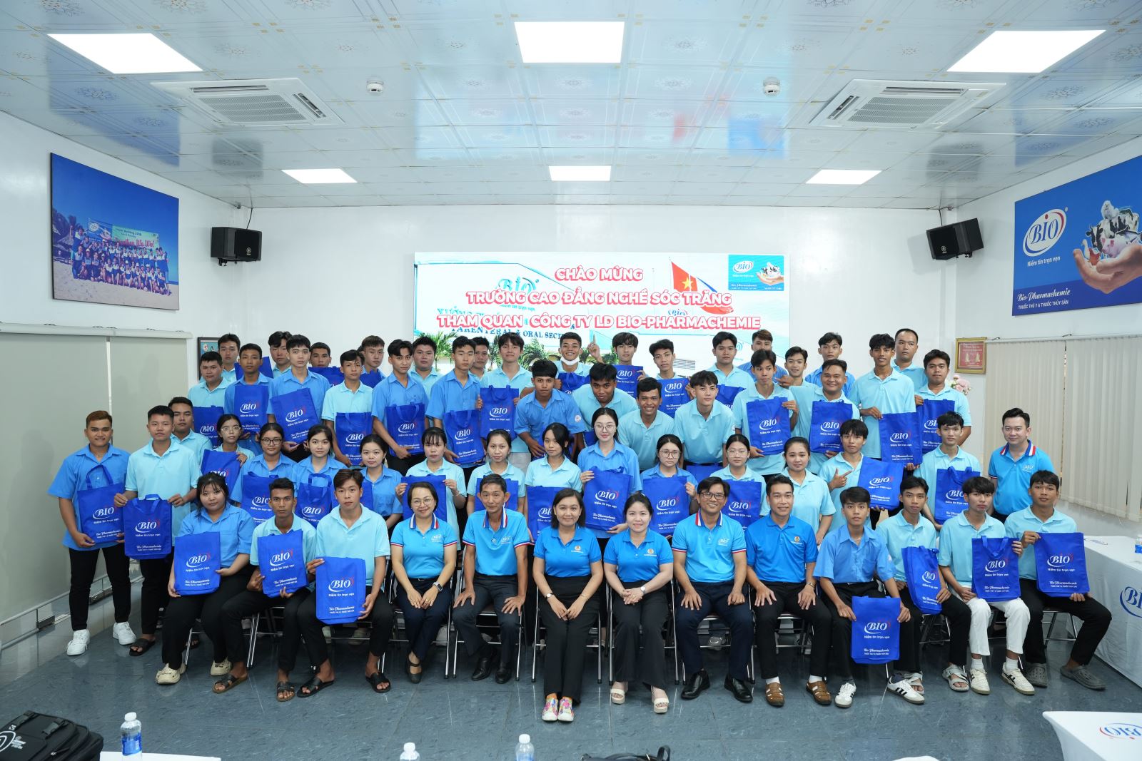 CAO ĐẲNG NGHỀ SÓC TRĂNG THAM QUAN CÔNG TY BIO-PHARMACHEMIE